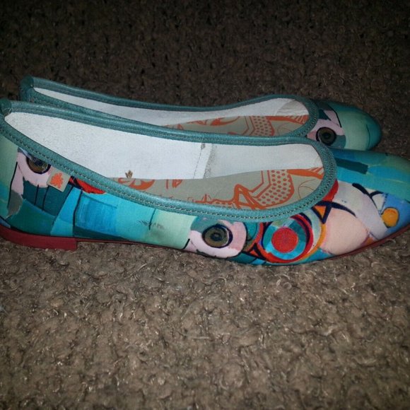 THE ART COMPANY-Patent Leather Ballet Flats-Multicolor-Size 38-Excellent - Picture 4 of 6